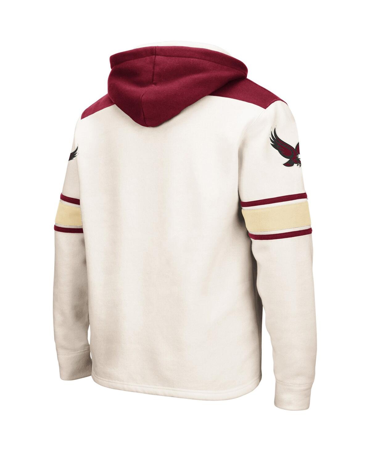 Colosseum Men's  Cream Boston College Eagles 2.0 Lace-up Pullover Hoodie In Cream