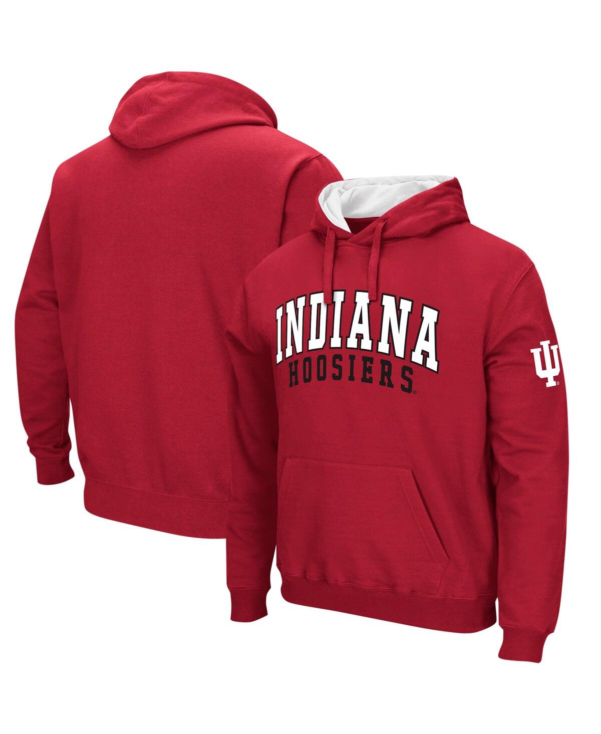Shop Colosseum Men's  Crimson Indiana Hoosiers Double Arch Pullover Hoodie