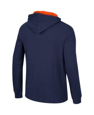 Men's Navy Auburn Tigers Affirmative Thermal Hoodie Long Sleeve T-shirt