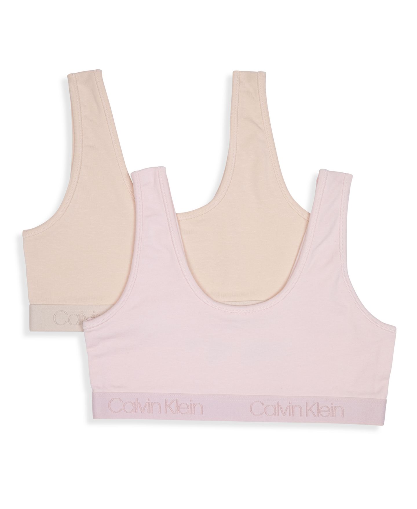 Бралетт, круглый вырез, 2 шт. — Calvin Klein, цвет: Розовый — фото 1