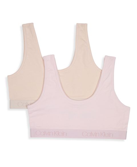 Бралетт, круглый вырез, 2 шт. — Calvin Klein, цвет: Розовый