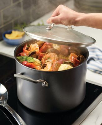 A1 Series with ScratchDefense Technology Aluminum 8-Quart Nonstick Induction Stockpot with Lid