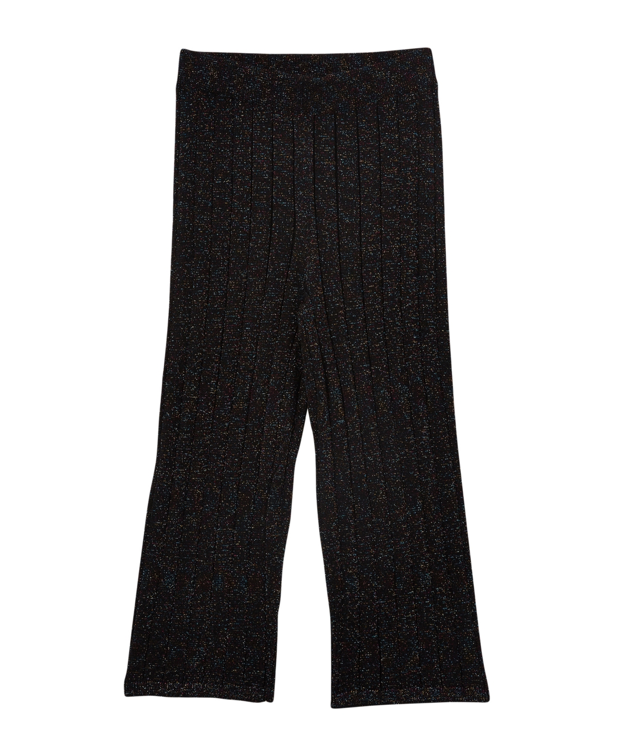 Cotton On Kids' Little Girls Jenna Lurex Knit Pants In Black Rainbow Sparkle