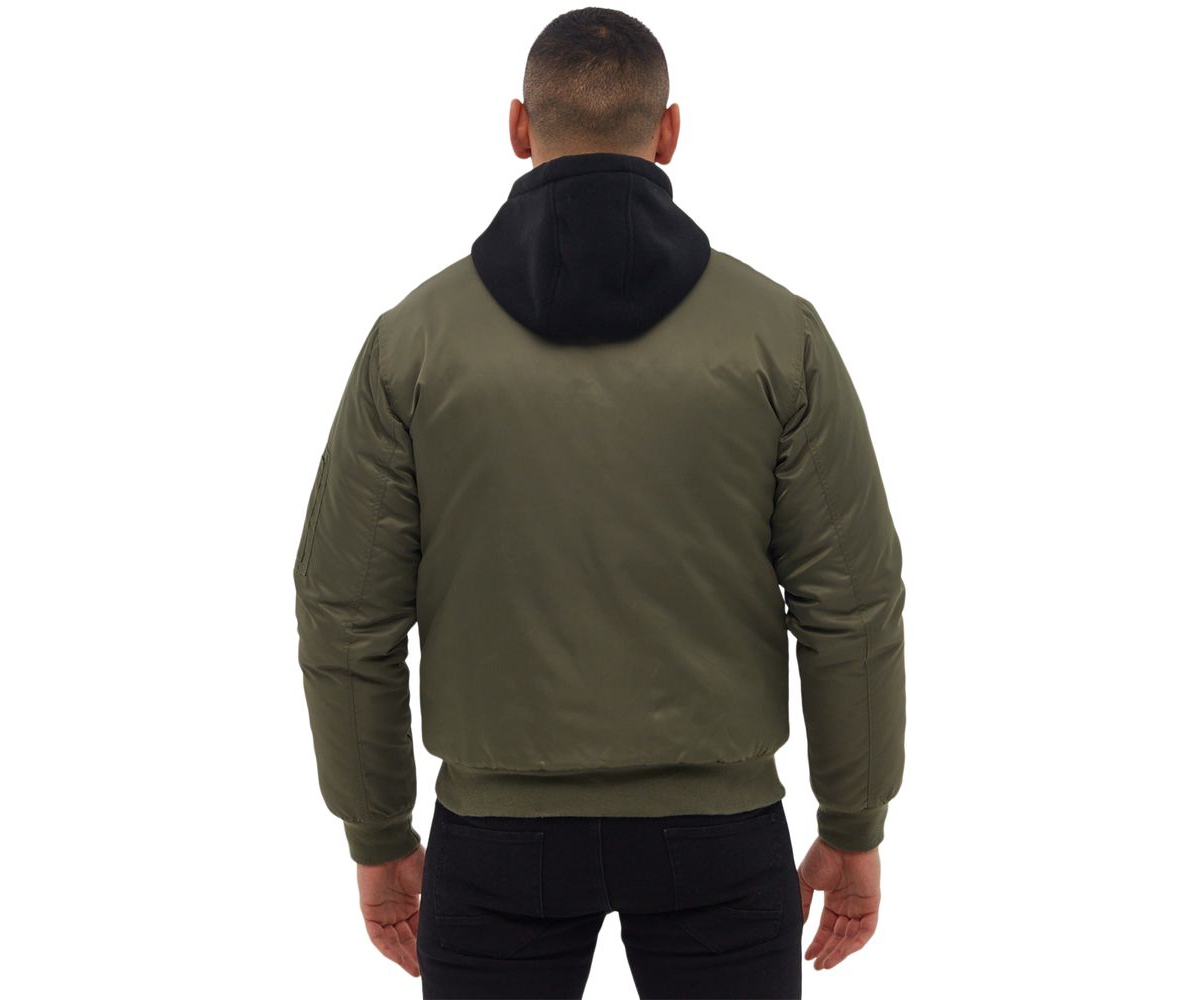 Men's Bomper Fleece Hood Bomber Jacket