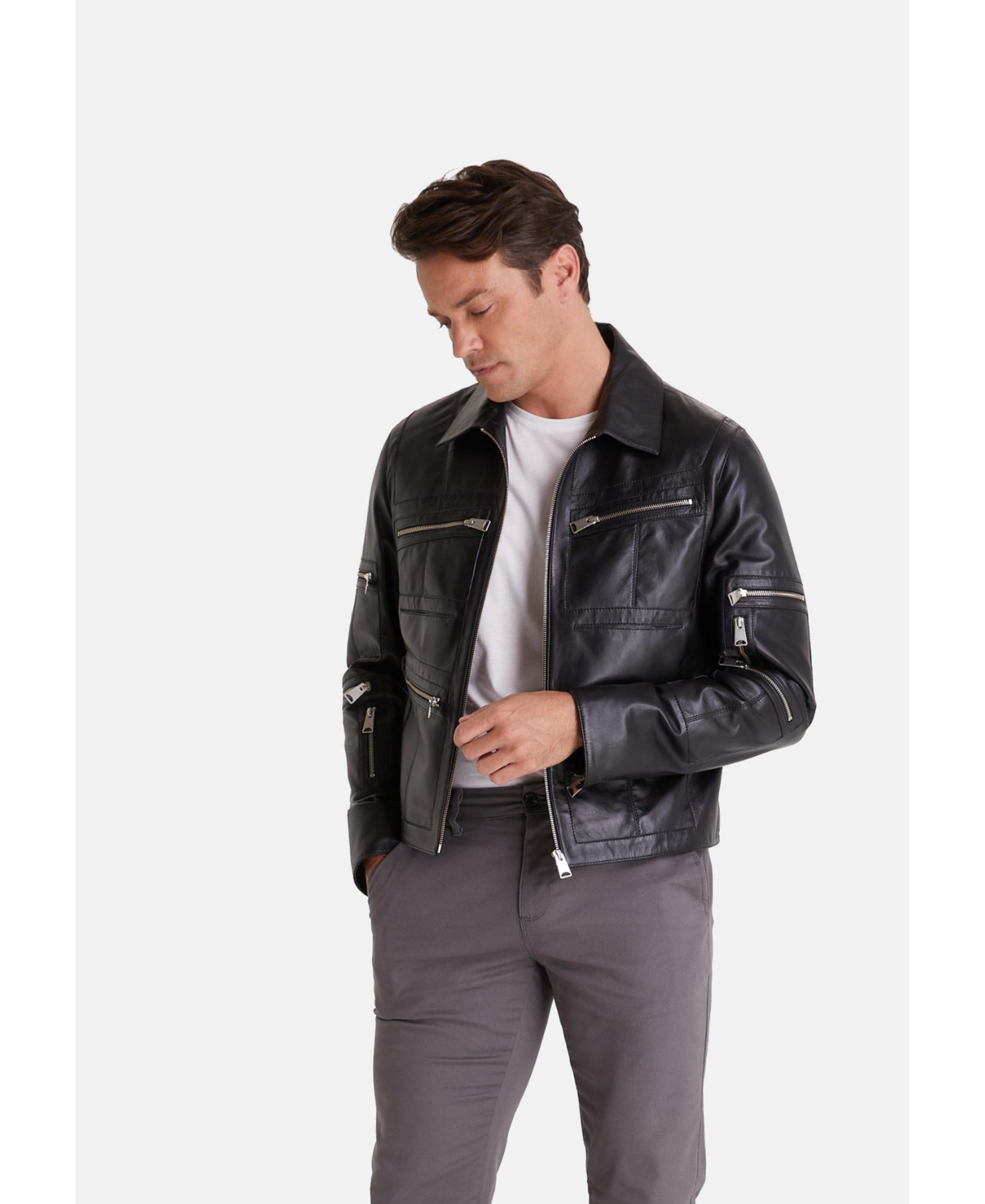 Furniq Uk Men's Leather Jacket