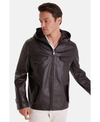 Men's Leather Jacket, Brown