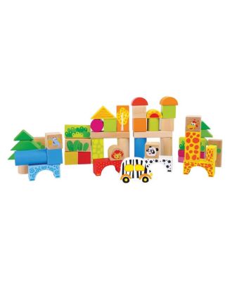 Small Foot Building Blocks Zoo Theme - 50 Pieces - Macy's