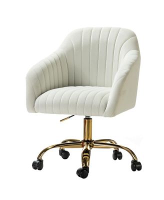 Modern Cute Velvet Home Office Desk Chair