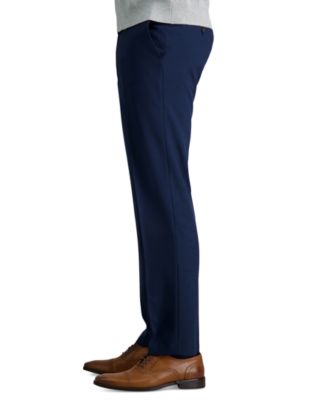Men’s Premium Comfort Straight-Fit 4-Way Stretch Wrinkle-Free Flat-Front Dress Pants