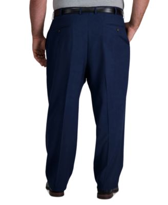 Men's Big & Tall Premium Comfort Stretch Classic-Fit Solid Flat Front Dress Pants