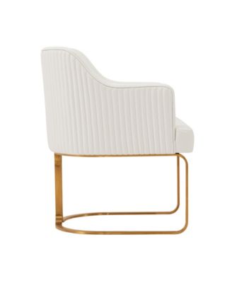 Raya Leatherette Upholstered Dining Armchair