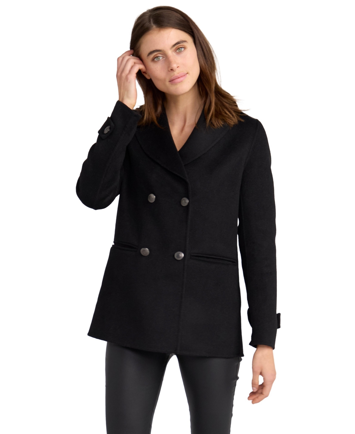 Women Belle & Bloom Forget You Military Peacoat - Black