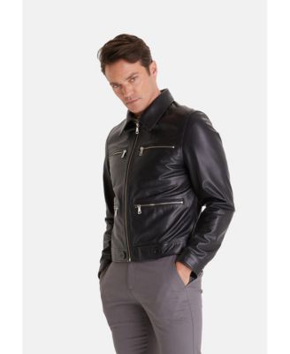 Men's Fashion Jacket, Nappa Black