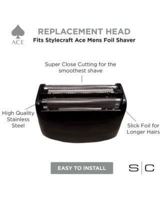Replacement Ace Foil Shaver Stainless Steel Foil Head Compatible with Ace Shaver