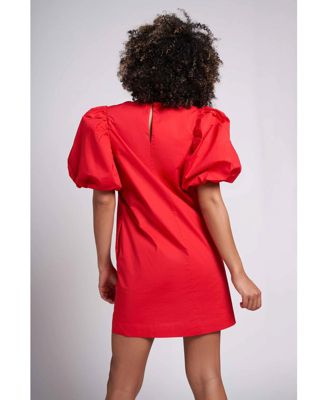 Women's Rylie Balloon Sleeve Mini Dress with Optional Belt