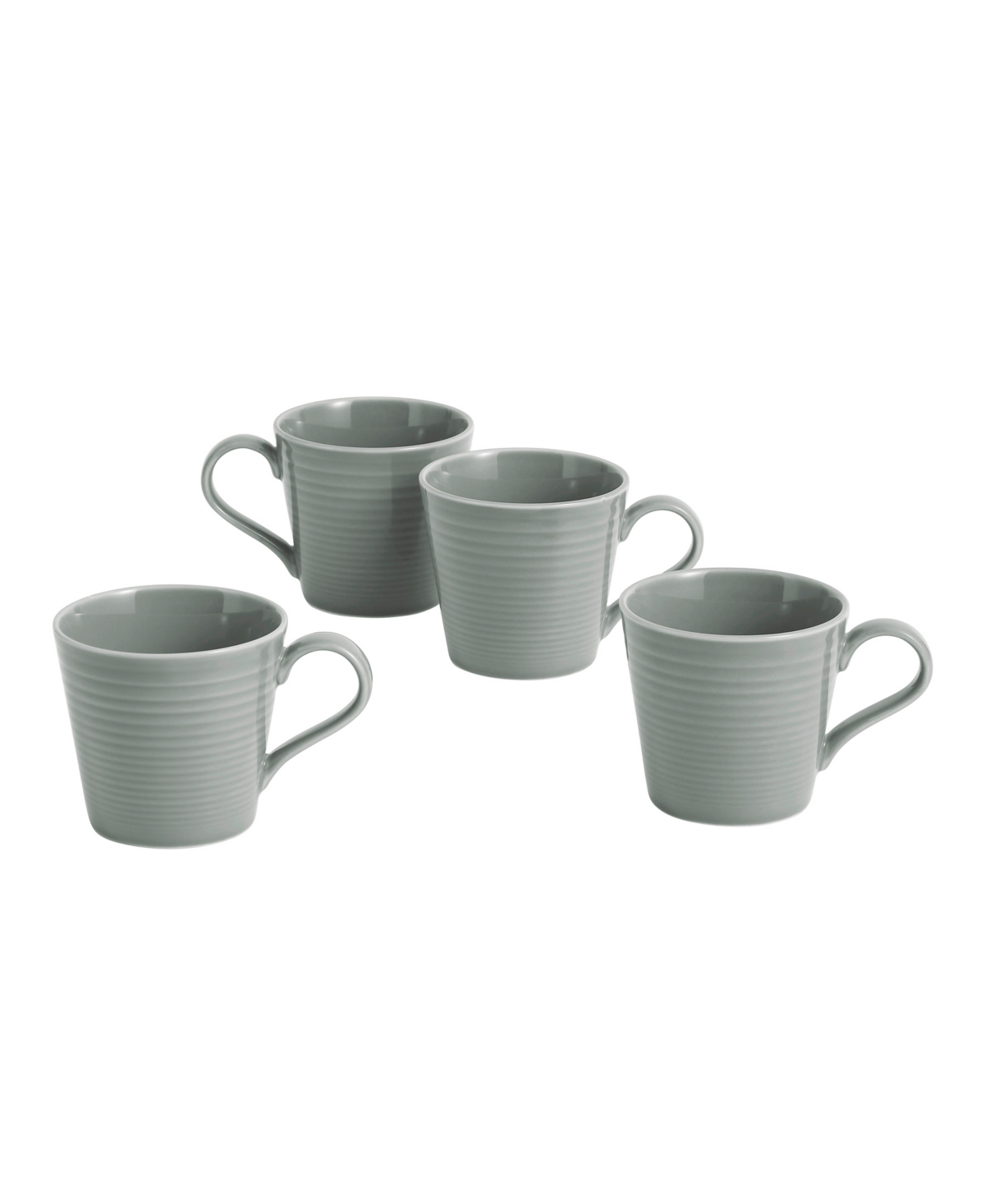 Gordon Ramsay Maze Mug, Set of 4, Service for 4 - Dark Gray