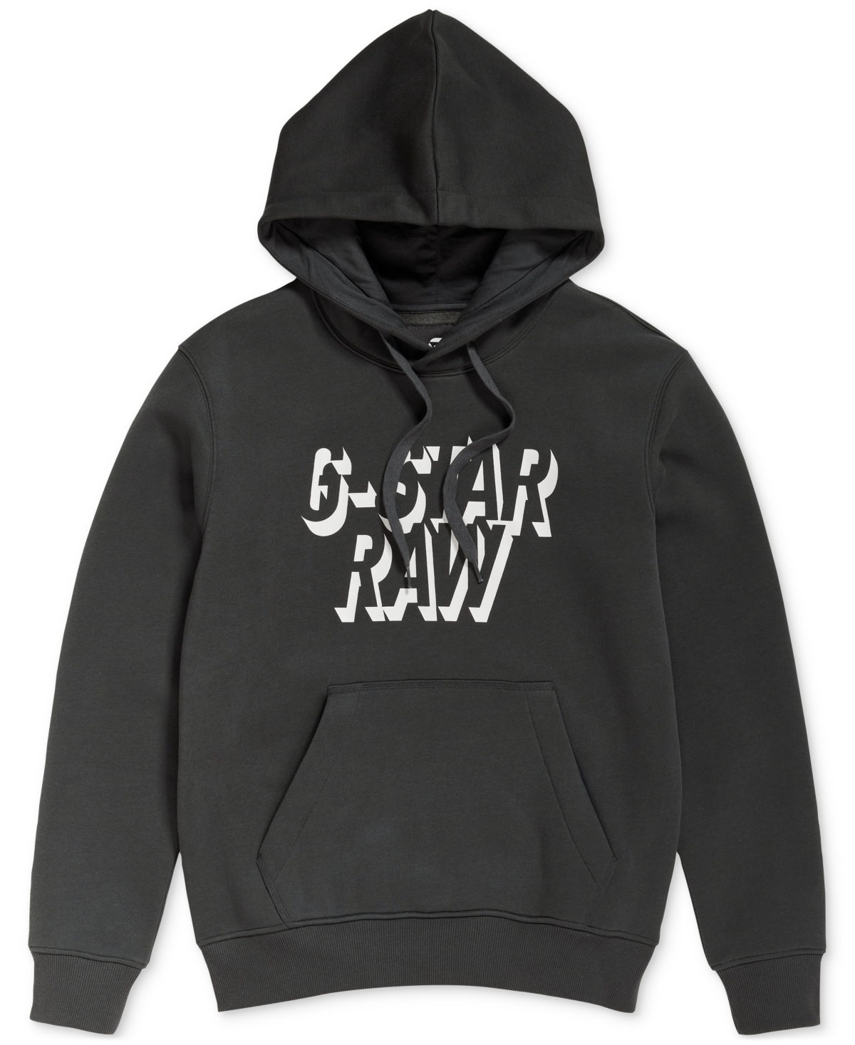 Shop G-star Raw Men's Classic Fit Retro Shadow Logo Graphic Hoodie In Cloak