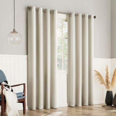 Brandon Magnetic Closure Room Darkening Grommet Curtain Panel Pair
