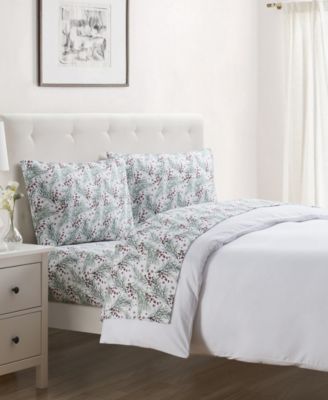 Tahari Home Pine 100% Cotton Flannel 4-Pc. Sheet Set, Full