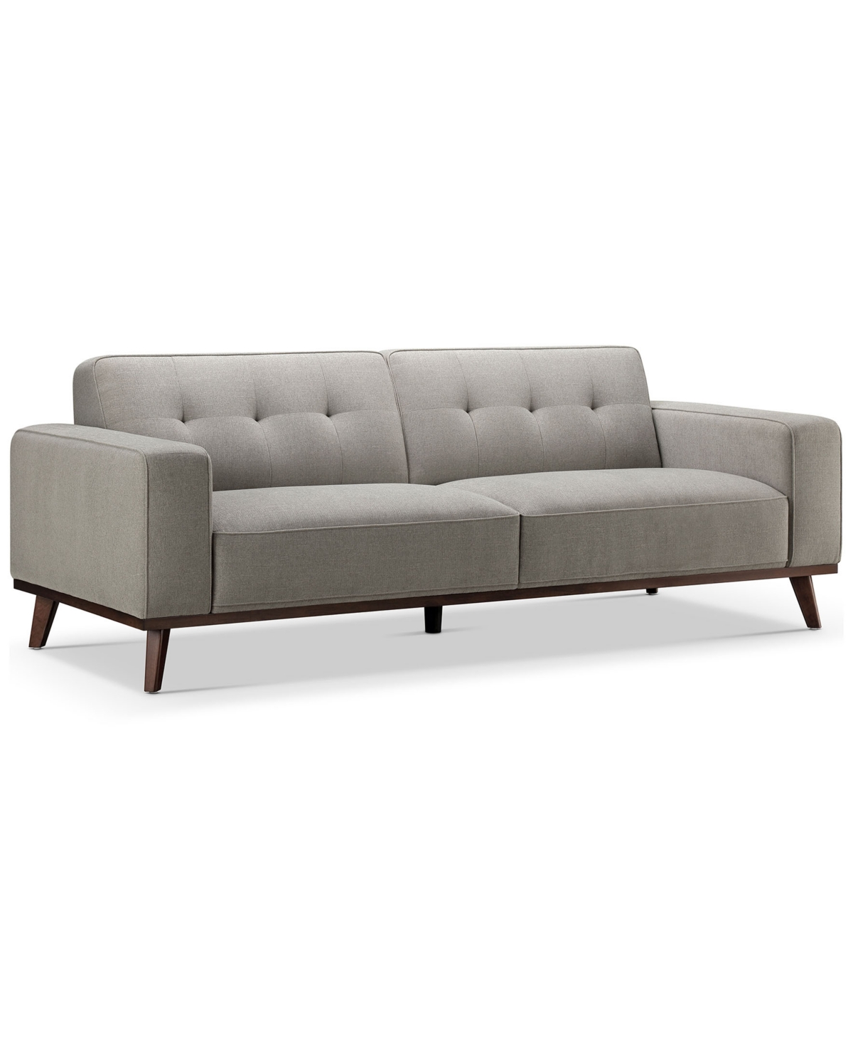 Abbyson Living Vicenza 84" Mid-century Upholstered Sofa In Gray