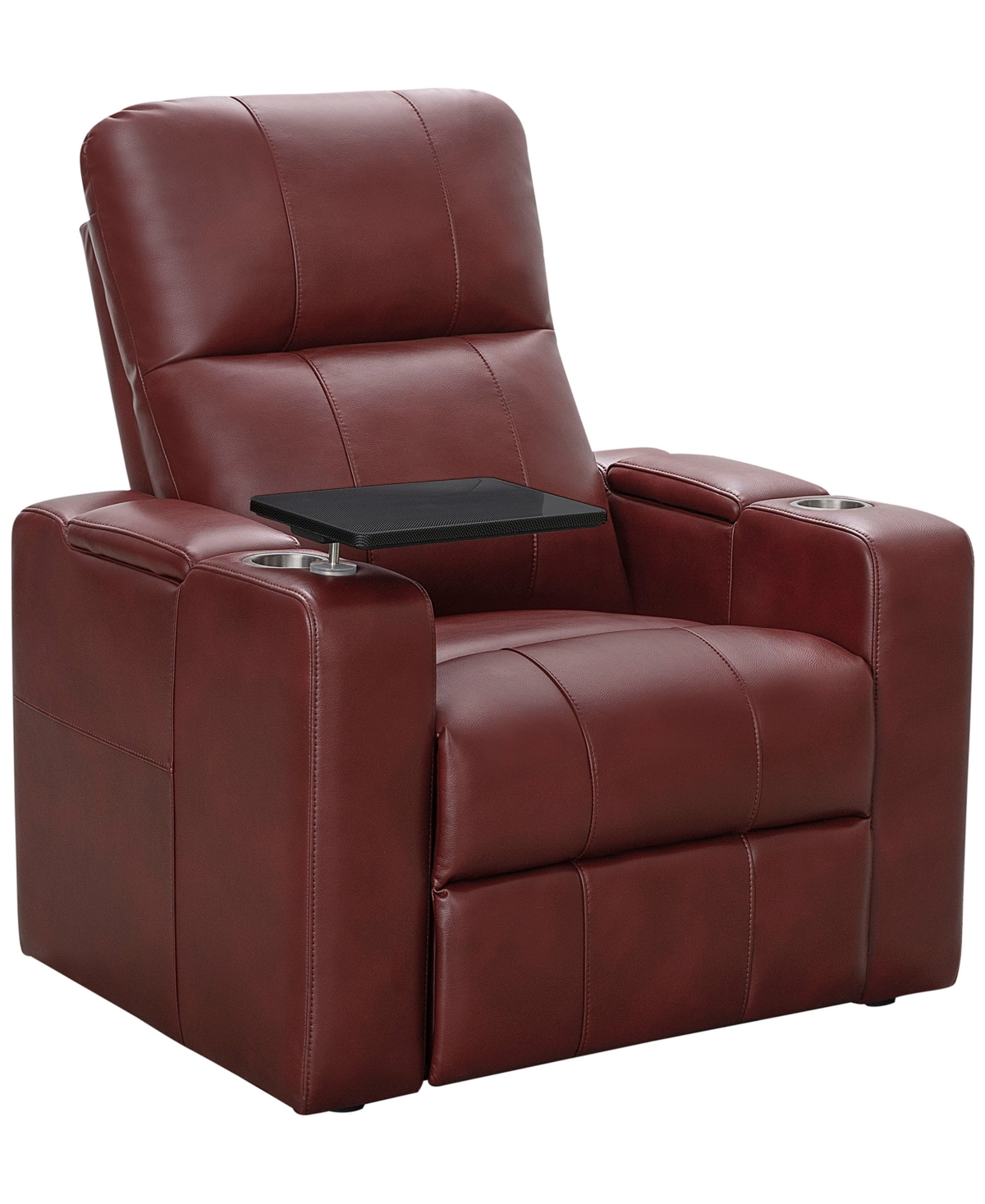 Shop Abbyson Living Rider 36" Power Theater Recliner With 1 Table In Red