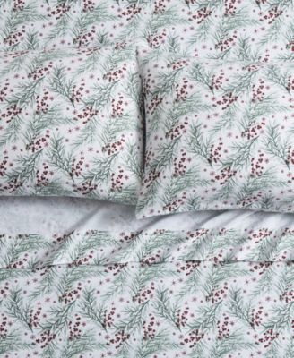 Home Pine 100% Cotton Flannel 3-Pc. Sheet Set, Twin