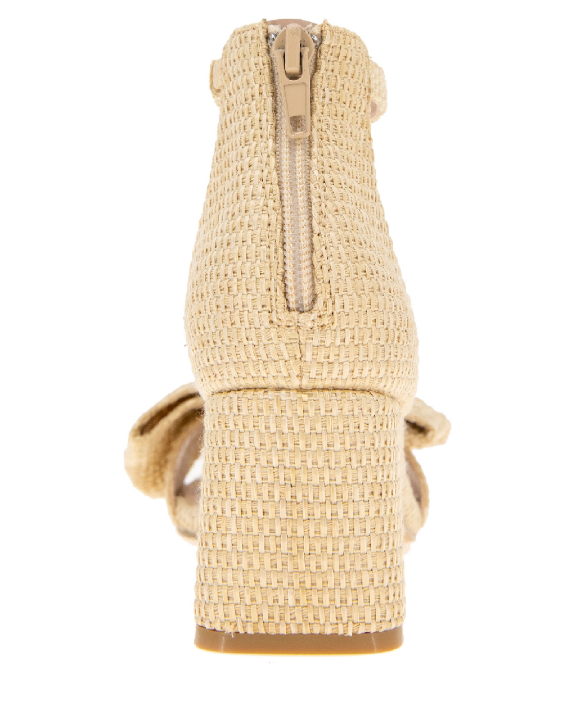 BCBGeneration Women's Dappel Raffia Block Heel Sandals