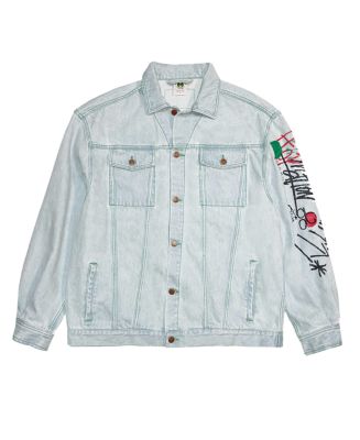 Cross Colours Mens Oversize Denim Graffiti Jacket - Macy's