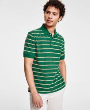 NAUTICA Mens Classic Fit Polo Shirt Large Green Striped Cotton, Vintage &  Second-Hand Clothing Online