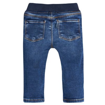 Baby Boys Neutral Rib Waist Skinny Jeans