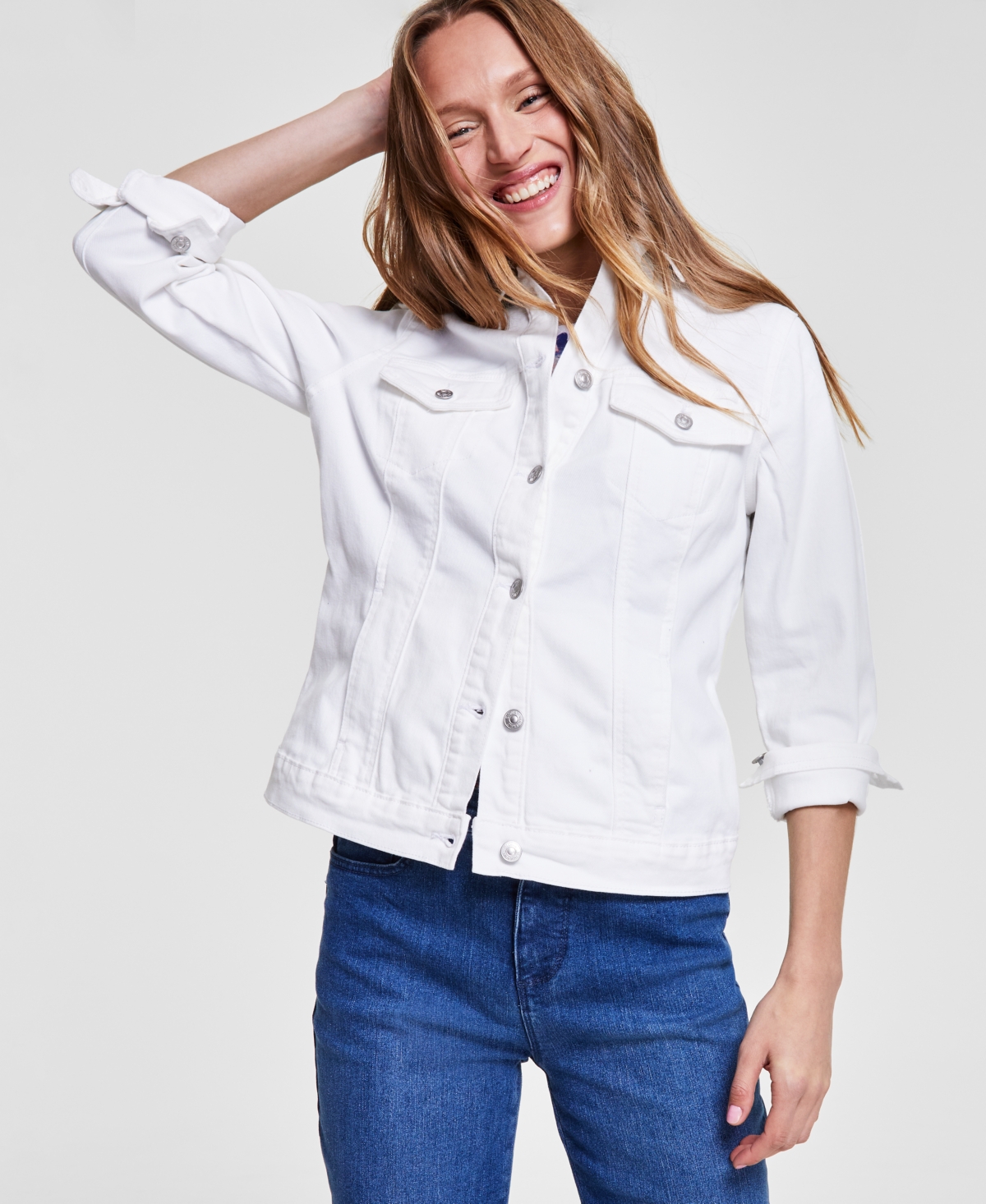Women's Amanda Classic Denim Jacket - Rinse Royal