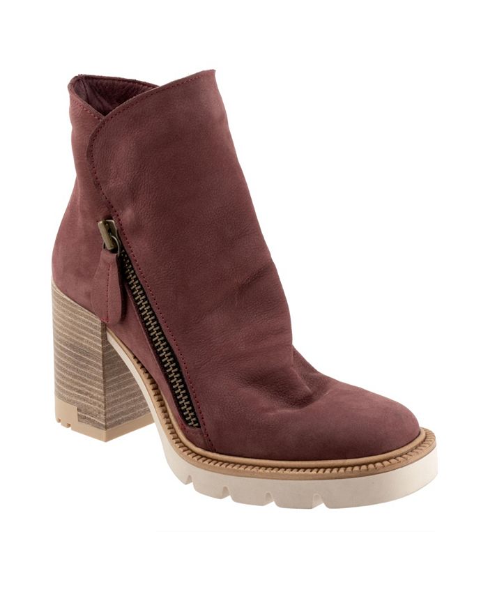 Macys burgundy boots sales