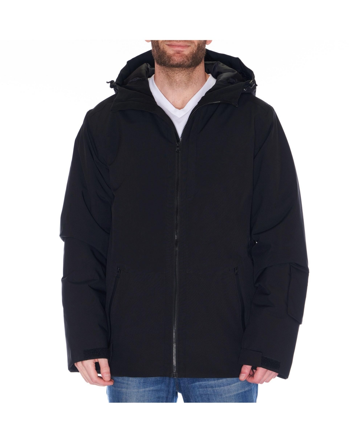 Mens Waterproof Ski Jacket Snowboarding Winter Snow Coat Raincoat - Black charcoal