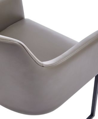 Serena 2-Piece Leatherette Upholstered Dining Armchair Set