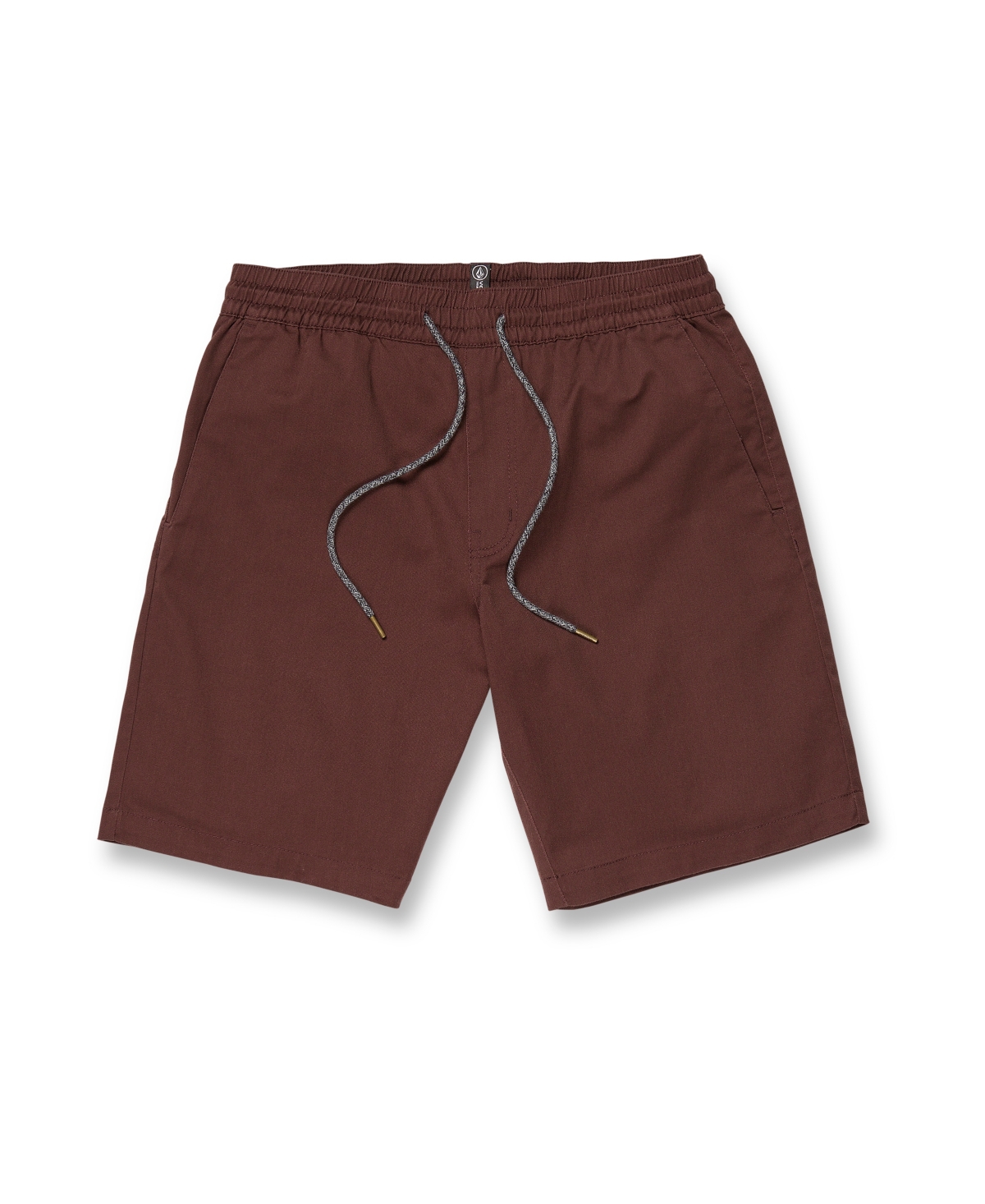Volcom Men's Frickin Chino Elastic Waist Shorts In Mahogany