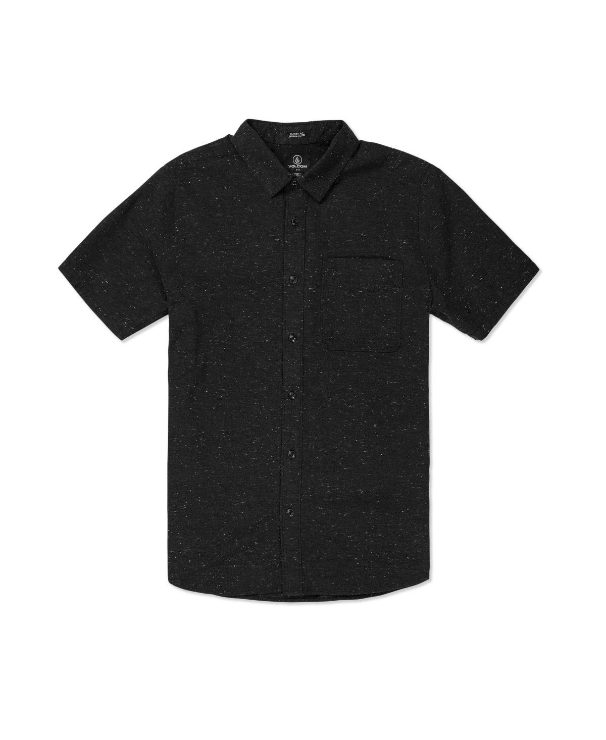 Shop Volcom Men's Date Knight Short Sleeves Shirt In Black