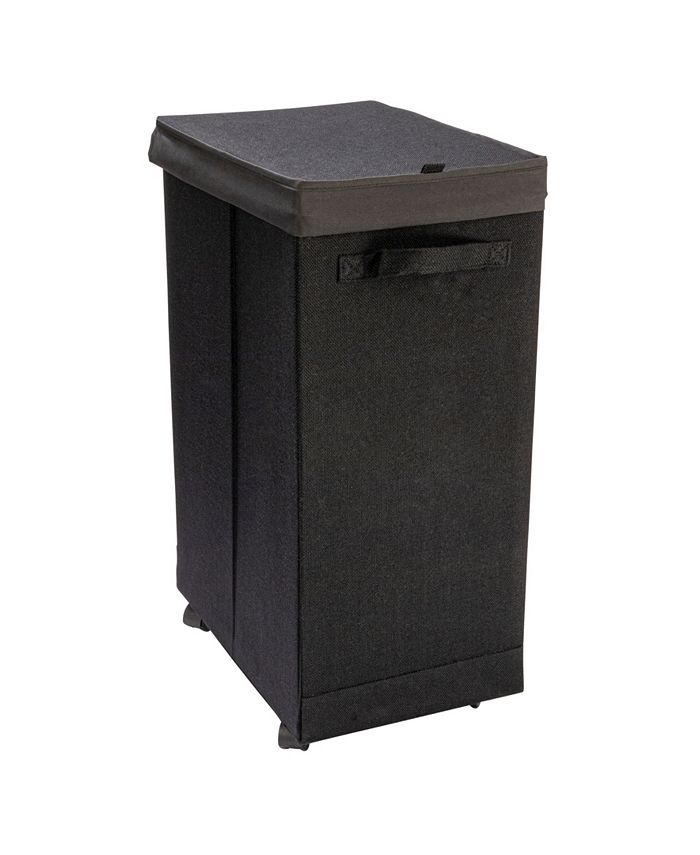 Household Essentials Narrow Collapsible Laundry Hamper with Liner and
