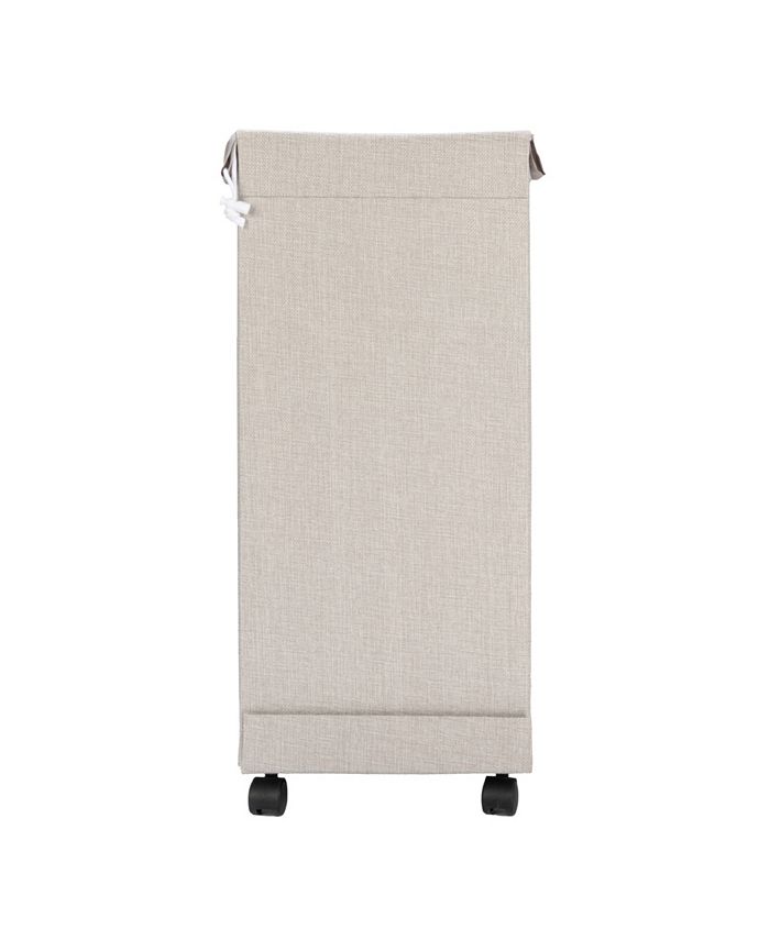 Household Essentials Narrow Collapsible Laundry Hamper with Liner and