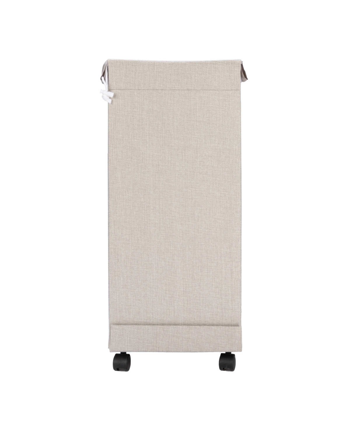 Shop Household Essentials Narrow Collapsible Laundry Hamper With Liner And Lid In Silver