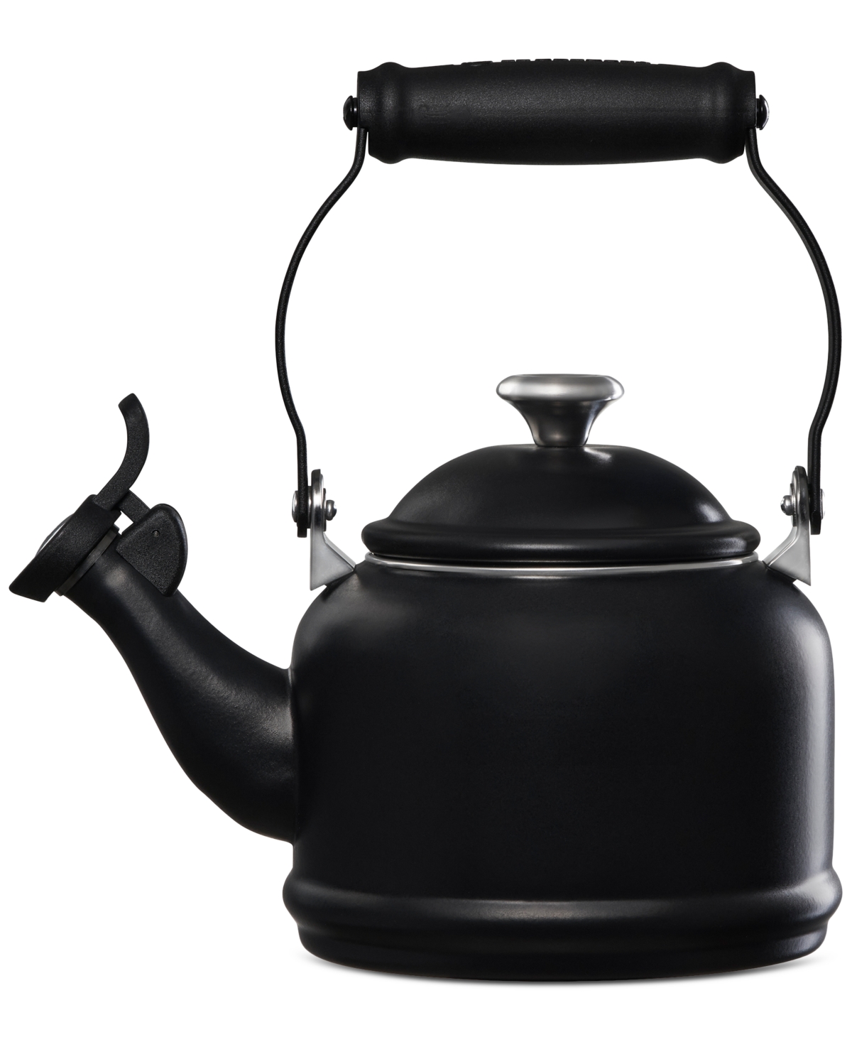 Le Creuset Enamel-on-steel Demi Kettle & Stoneware Mug Set In Black