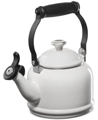 Enamel-on-Steel Demi Kettle & Stoneware Mug Set