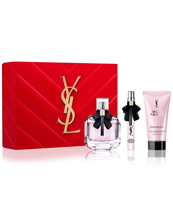 Yves Macy\'s Parfum 3-Pc. de Set Paris Laurent Saint Gift Eau Mon -