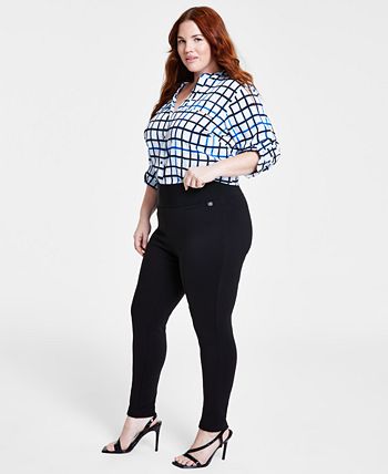 Calvin Klein Compression Pants Plus Size Pull-On Macy\'s Skinny 