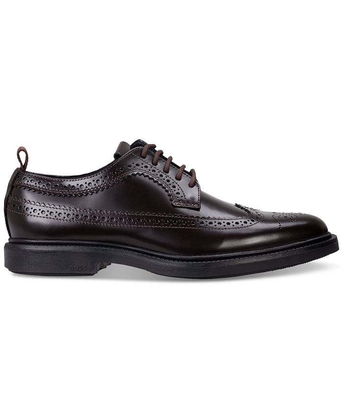 BOSS Men's Larry Wingtip Derby Dress Shoe - Macy's