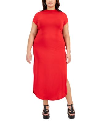 FULL CIRCLE TRENDS Trendy Plus Size Back-Cutout Maxi Dress Macy's
