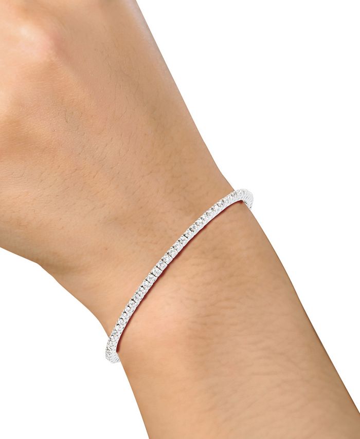 Macy's Diamond Bangle Bracelet (1 ct. t.w.) in 14k White Gold Macy's
