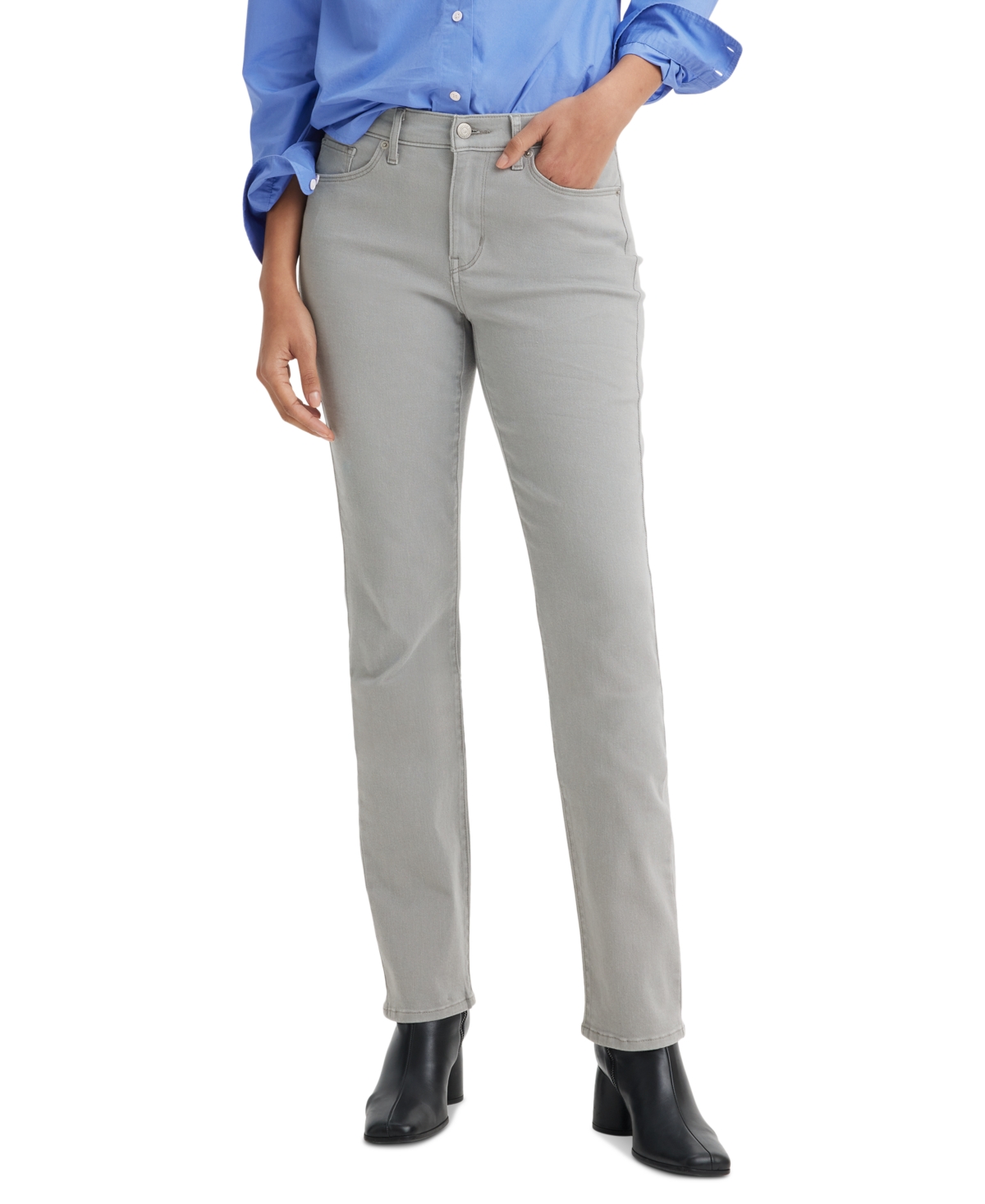 Levi's Women's Classic Mid Rise Straight-leg Jeans In Neutral Gray