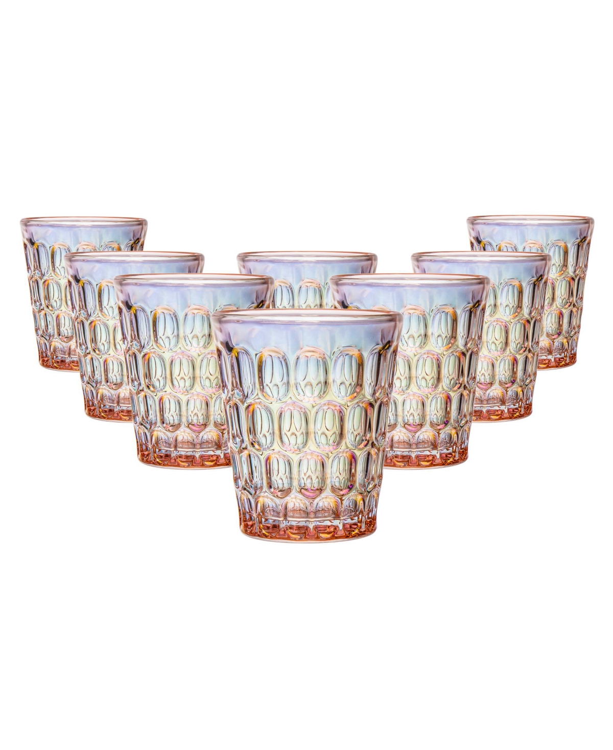 Godinger Rex Highball Glasses, Set Of 8 In Pink