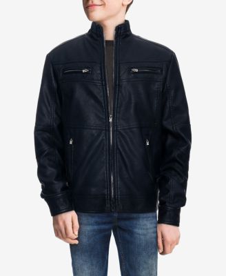 Boy's PU Jacket With Lining