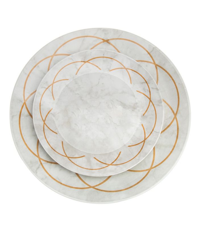 Godinger Rotolo Dinner Plates Salad Plates Bowls Set, 12 Piece Macy's
